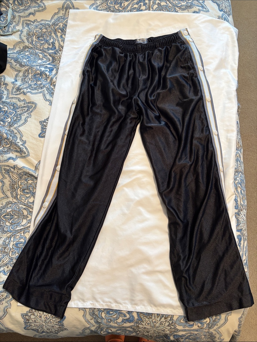Old Navy Y2K Black Activewear Breakaway Basketball Pants EUC